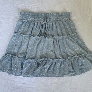 blue floral princess polly skirt